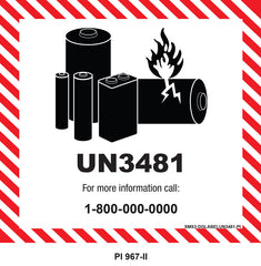 Hazardous Warning Dangerous Goods Label
