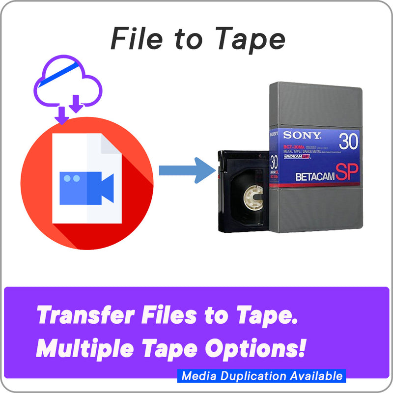 File to Tape