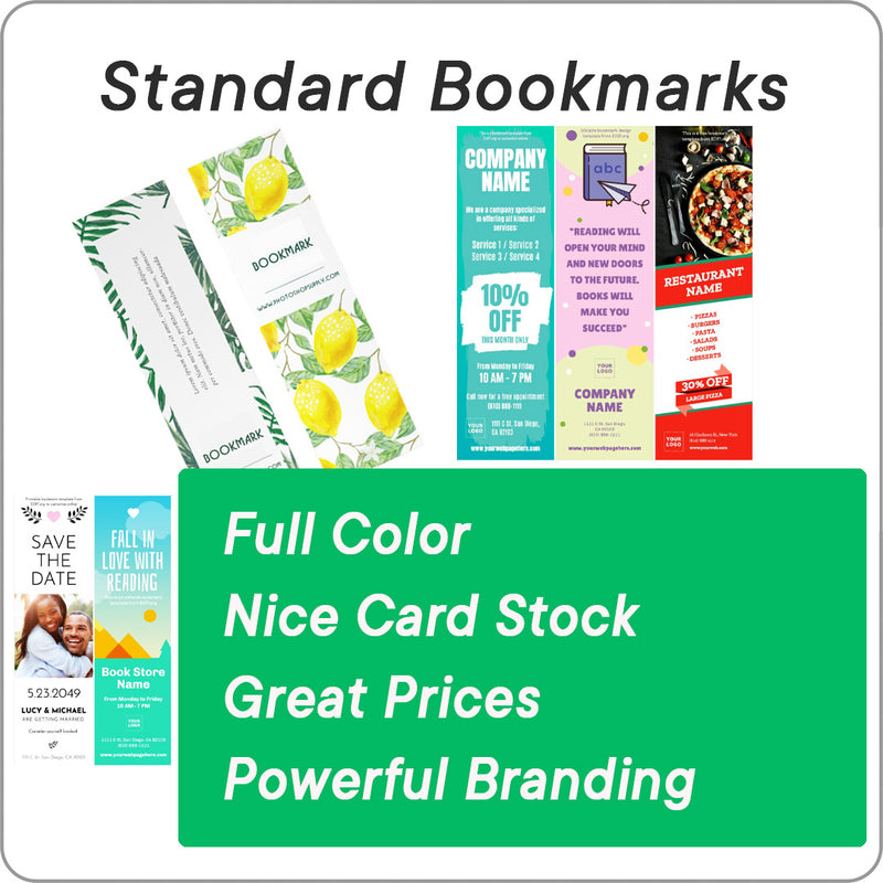Standard Bookmark Paper Standard Bookmarks | DCL Media & Print
